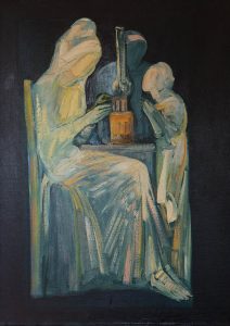 La Lampe painting by Paul Guiragossian